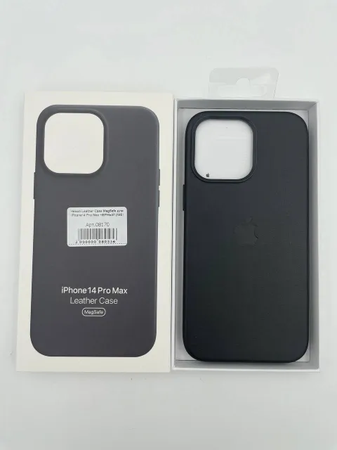 Чехол Leather Case MagSafe с анимацией для iPhone14 Pro Max ЧЕРНЫЙ (№5), для iPhone 14 Pro Max, арт. 08170