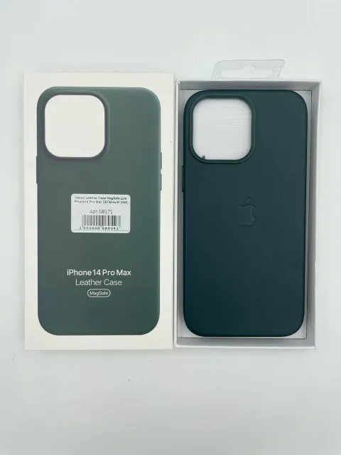 Чехол Leather Case MagSafe с анимацией для iPhone14 Pro Max ЗЕЛЕНЫЙ (№6), для iPhone 14 Pro Max, арт. 08171