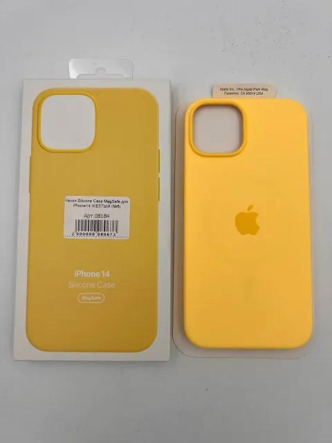 Чехол Silicone Case MagSafe с анимацией для iPhone14 ЖЕЛТЫЙ (№6), для iPhone 14, арт. 08184