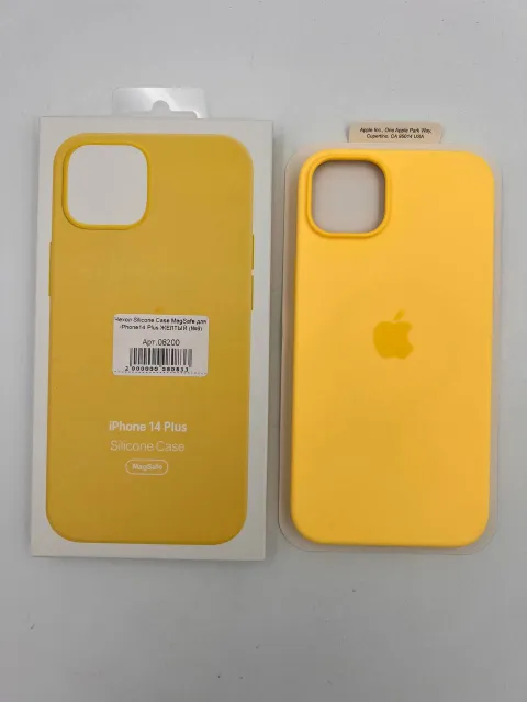 Чехол Silicone Case MagSafe с анимацией для iPhone14 Plus ЖЕЛТЫЙ (№6), для iPhone14 Plus, арт. 08200