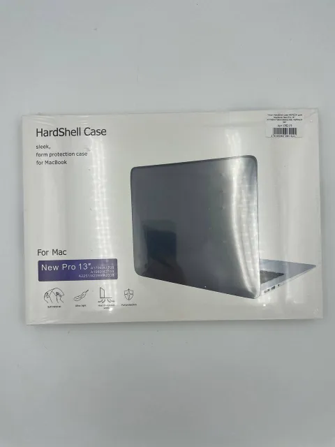Чехол HardShell Case КАРБОН для MacBook New Pro 13" (A1706/A1708/A1989/A2159) ЧЕРНЫЙ №1, для MacBook New Pro 13", арт. 08219