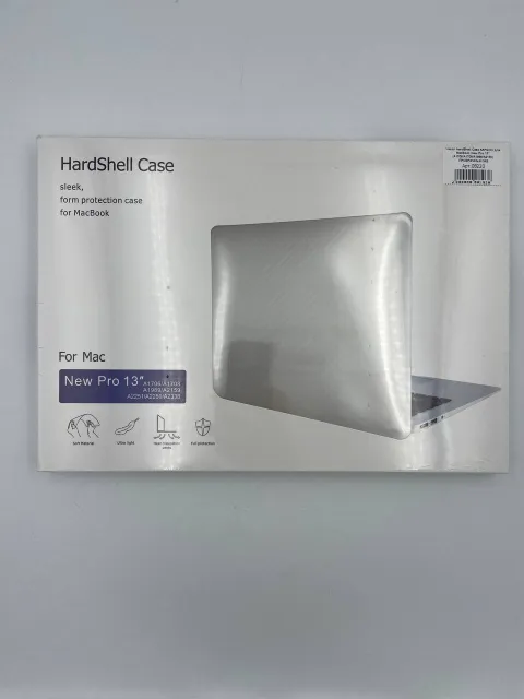 Чехол HardShell Case КАРБОН для MacBook New Pro 13" (A1706/A1708/A1989/A2159) ПРОЗРАЧНЫЙ №2, для MacBook New Pro 13", арт. 08220