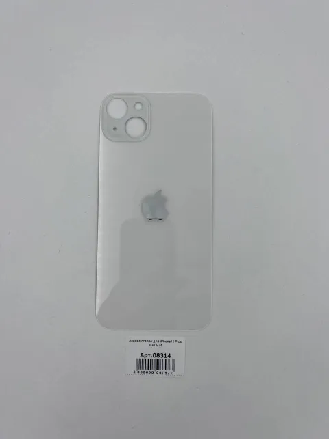Заднее стекло для iPhone14 Plus БЕЛЫЙ (широкое отверстие под камеру), для iPhone 14 Plus, арт. 08314
