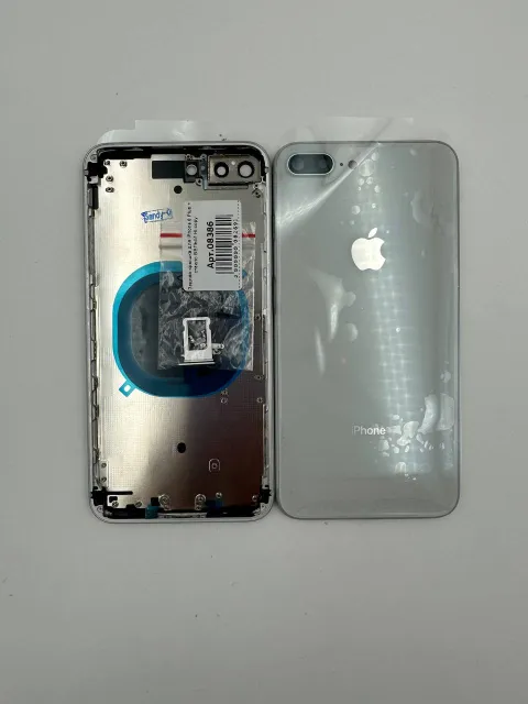 Задняя крышка для iPhone 8 Plus + стекло БЕЛЫЙ Hi-copy, для iPhone 8 Plus, арт. 08386