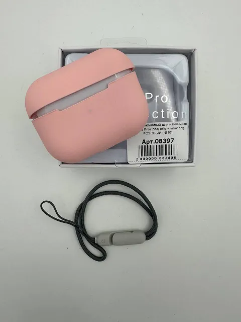 Чехол силиконовый для наушников AIRPods Pro2 под orig + упак.orig РОЗОВЫЙ (№10), для AirPods Pro2, арт. 08397