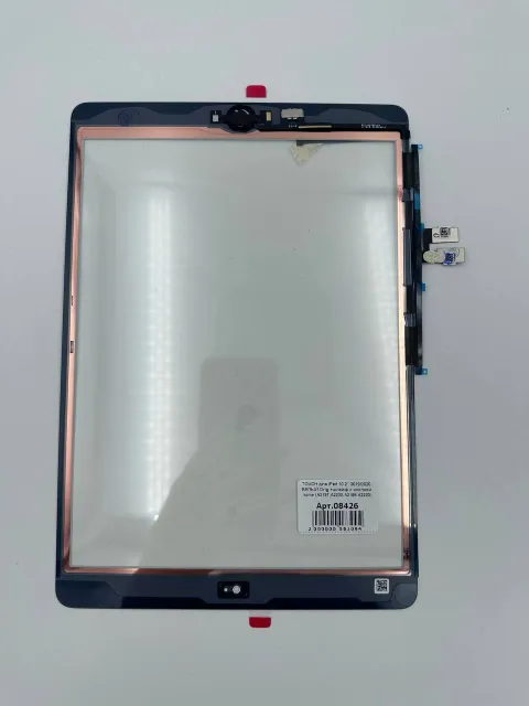 TOUCH для iPad 10.2" 2019/2020 БЕЛЫЙ Orig +шлейф с кнопкой home (А2197,А2200,А2198,А2232), для iPad 10.2", арт. 08426
