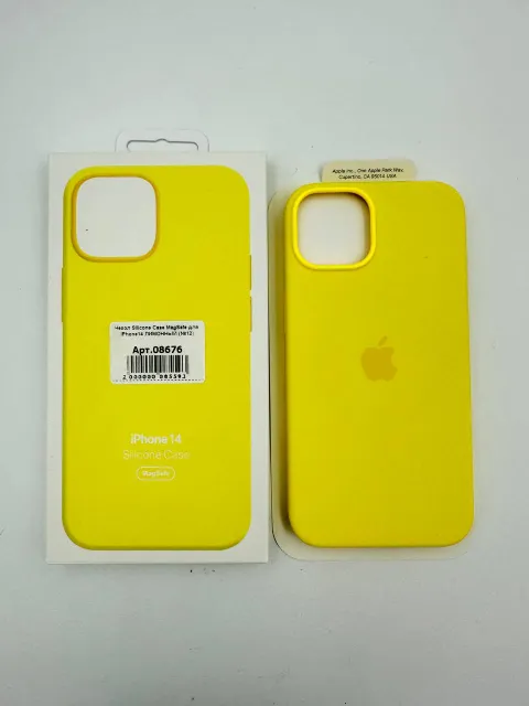 Чехол Silicone Case MagSafe с анимацией для iPhone14 ЛИМОННЫЙ (№12), для iPhone 14, арт. 08676