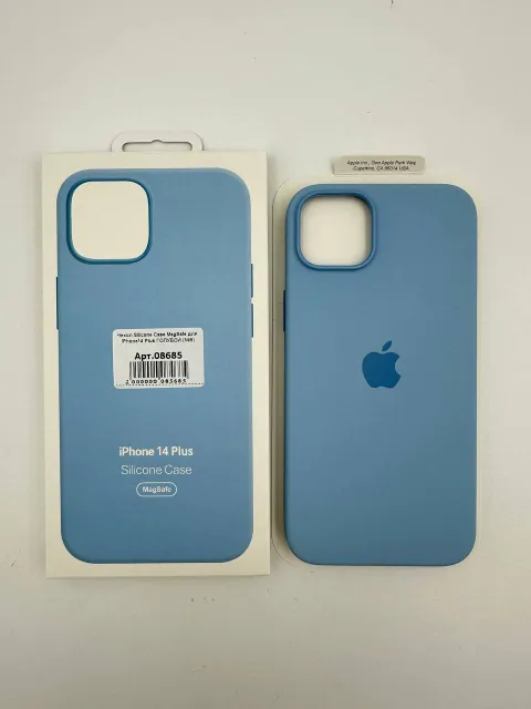Чехол Silicone Case MagSafe с анимацией для iPhone14 Plus ГОЛУБОЙ (№9), для iPhone14 Plus, арт. 08685