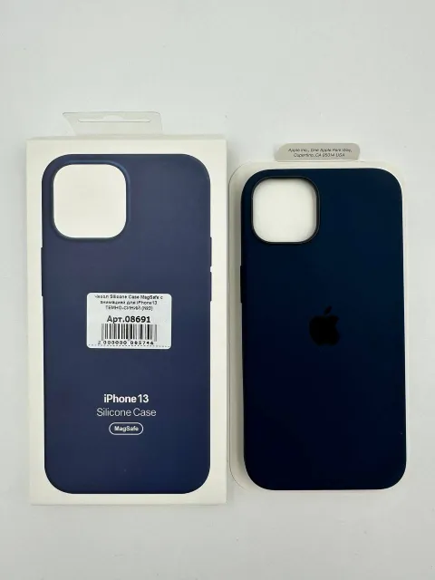 Чехол Silicone Case MagSafe с анимацией для iPhone13 ТЕМНО-СИНИЙ (№3), для iPhone 13, арт. 08691