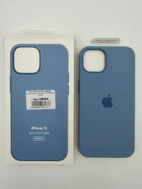 Чехол Silicone Case MagSafe с анимацией для iPhone13 ГОЛУБОЙ (№10), для iPhone 13, арт. 08694
