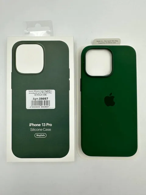Чехол Silicone Case MagSafe с анимацией для iPhone13 Pro ЗЕЛЕНЫЙ (№5), для iPhone 13 Pro, арт. 08697