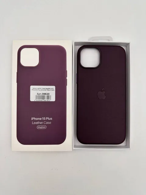 Чехол Leather Case MagSafe с анимацией для iPhone15 Plus ФИОЛЕТОВЫЙ (№3), для iPhone15 Plus, арт. 08820