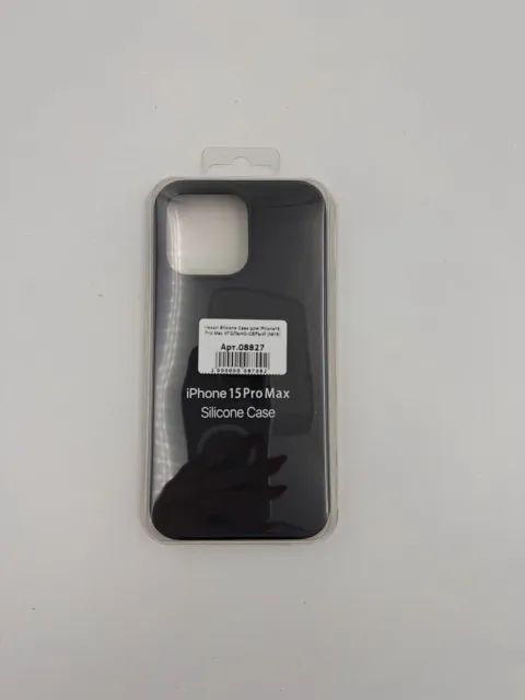 Чехол Silicone Case для iPhone15 Pro Max УГОЛЬНО-СЕРЫЙ (№15), для iPhone 15 Pro Max, арт. 08827