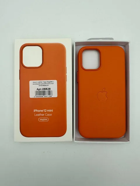 Чехол Leather Case MagSafe с анимацией для iPhone12 mini ОРАНЖЕВЫЙ, для iPhone 12 mini, арт. 08828