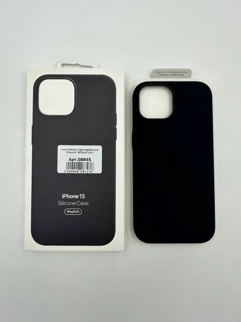 Чехол Silicone Case MagSafe с анимацией для iPhone15 ЧЕРНЫЙ (№1), для iPhone 15, арт. 08845