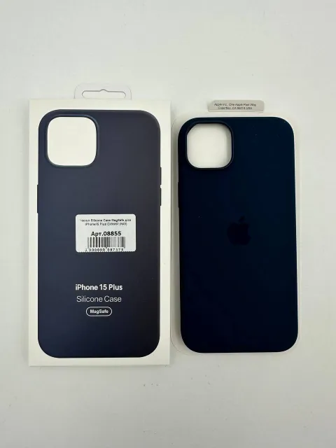 Чехол Silicone Case MagSafe с анимацией для iPhone15 Plus СИНИЙ (№3), для iPhone 15 Plus, арт. 08855