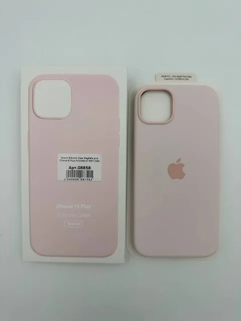 Чехол Silicone Case MagSafe с анимацией для iPhone15 Plus РОЗОВЫЙ МЕЛ (№6), для iPhone 15 Plus, арт. 08858