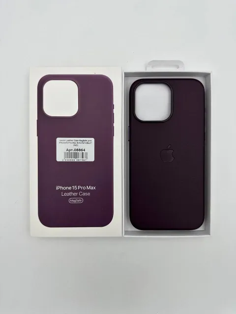 Чехол Leather Case MagSafe с анимацией для iPhone15 Pro Max ФИОЛЕТОВЫЙ (№3), для iPhone15 Pro Max, арт. 08864