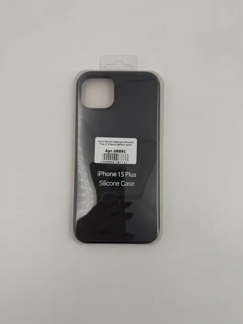 Чехол Silicone Case для iPhone15 Plus УГОЛЬНО-СЕРЫЙ (№15), для iPhone 15 Plus, арт. 08891