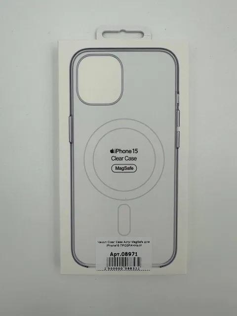 Чехол Clear Case Acryl MagSafe для iPhone15 ПРОЗРАЧНЫЙ, для iPhone 15, арт. 08971