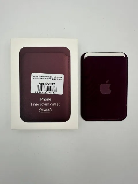 Карман FineWoven Wallet с MagSafe для iPhone15 ТЕМНАЯ ВИШНЯ №3, для iPhone 15, арт. 09132