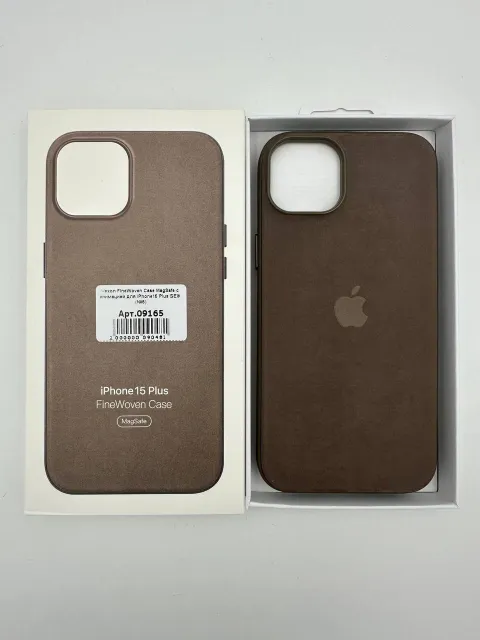 Чехол FineWoven Case MagSafe с анимацией для iPhone15 Plus БЕЖ (№5), для iPhone 15 Plus, арт. 09165