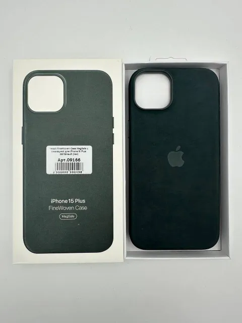 Чехол FineWoven Case MagSafe с анимацией для iPhone15 Plus ЗЕЛЕНЫЙ (№4), для iPhone 15 Plus, арт. 09166