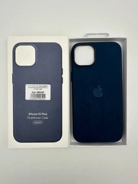 Чехол FineWoven Case MagSafe с анимацией для iPhone15 Plus СИНИЙ (№2), для iPhone 15 Plus, арт. 09167