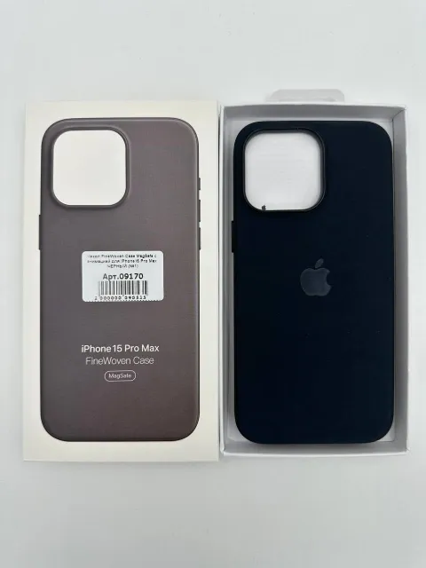 Чехол FineWoven Case MagSafe с анимацией для iPhone15 Pro Max ЧЕРНЫЙ (№1), для iPhone 15 Pro Max, арт. 09170