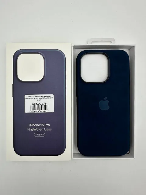 Чехол FineWoven Case MagSafe с анимацией для iPhone15 Pro СИНИЙ (№2), для iPhone 15 Pro, арт. 09176
