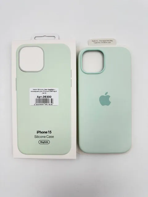 Чехол Silicone Case MagSafe с анимацией для iPhone15 МЯТНЫЙ (№12), для iPhone 15, арт. 09300