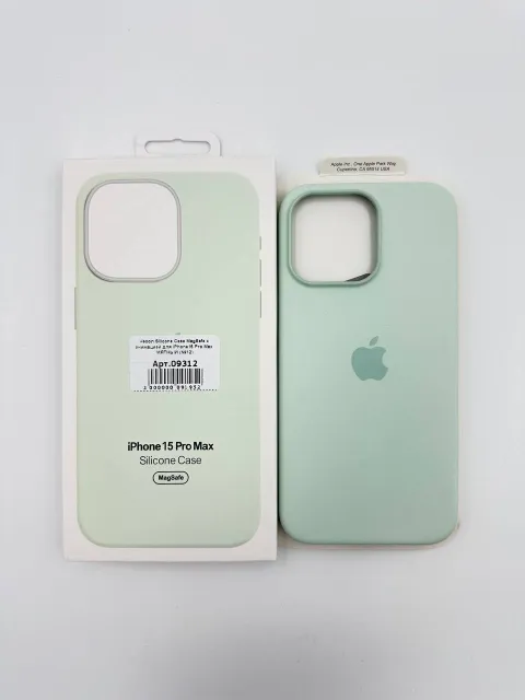 Чехол Silicone Case MagSafe с анимацией для iPhone15 Pro Max МЯТНЫЙ (№12), для iPhone 15 Pro Max, арт. 09312