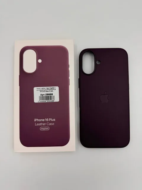 Чехол Leather Case MagSafe с анимацией для iPhone16 Plus ФИОЛЕТОВЫЙ (№3), для iPhone 16 Plus, арт. 09668