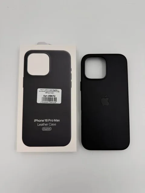 Чехол Leather Case MagSafe с Camera Control с анимацией для iPhone16 Pro Max ЧЕРНЫЙ (№1), для iPhone 16 Pro Max, арт. 09672