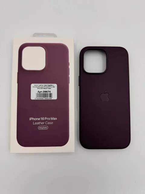 Чехол Leather Case MagSafe с анимацией для iPhone16 Pro Max ФИОЛЕТОВЫЙ (№3), для iPhone 16 Pro Max, арт. 09674