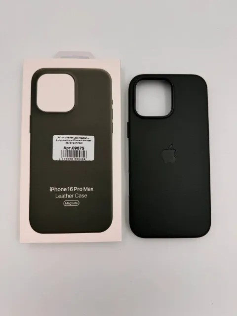 Чехол Leather Case MagSafe с анимацией для iPhone16 Pro Max ЗЕЛЕНЫЙ (№4), для iPhone 16 Pro Max, арт. 09675