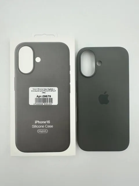 Чехол Silicone Case MagSafe с анимацией для iPhone16 СЕРЫЙ (№6), для iPhone 16, арт. 09679