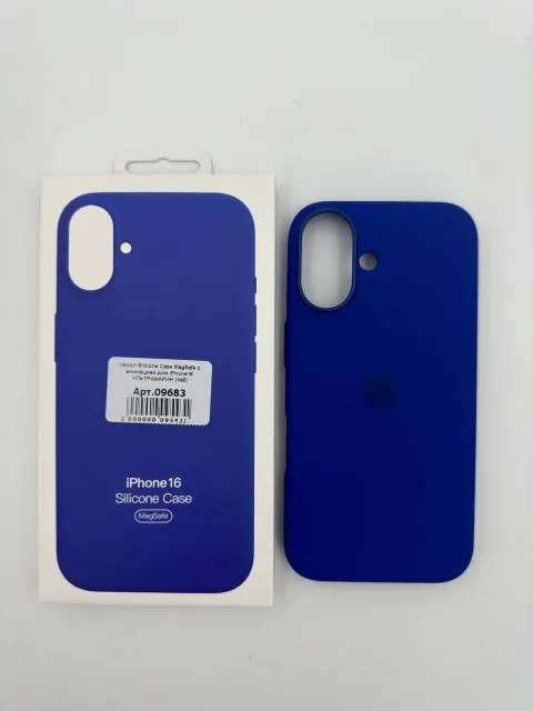 Чехол Silicone Case MagSafe с анимацией для iPhone16 УЛЬТРАМАРИН (№10), для iPhone 16, арт. 09683