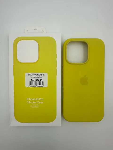 Чехол Silicone Case MagSafe с анимацией для iPhone16 Pro ЛИМОННЫЙ (№12), для iPhone 16 Pro, арт. 09693