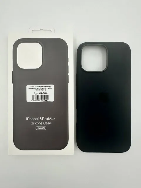 Чехол Silicone Case MagSafe с анимацией для iPhone16 Pro Max ЧЕРНЫЙ (№5), для iPhone16 Pro Max, арт. 09694