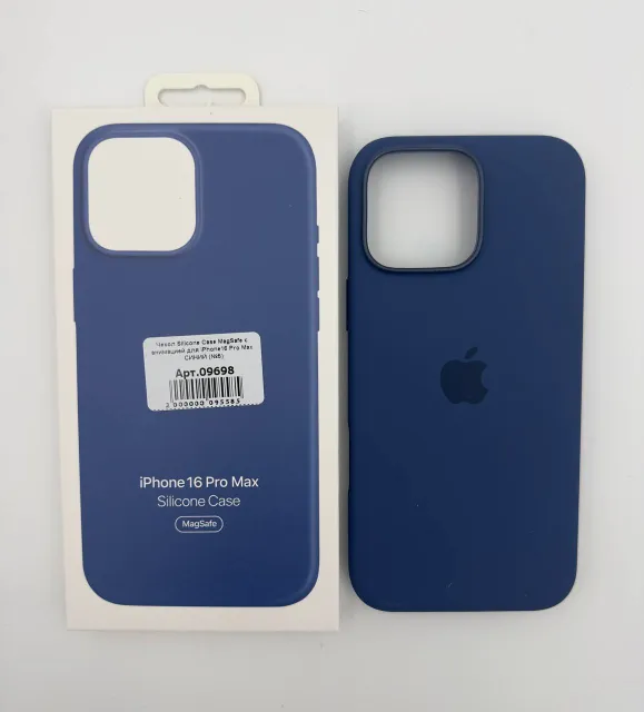 Чехол Silicone Case MagSafe с анимацией для iPhone16 Pro Max СИНИЙ (№9), для iPhone16 Pro Max, арт. 09698