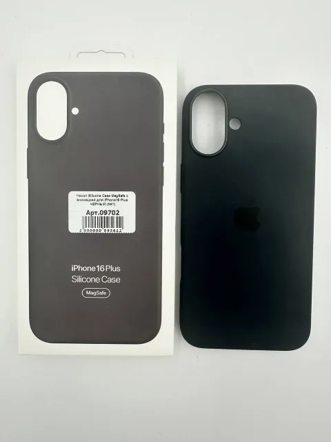 Чехол Silicone Case MagSafe с анимацией для iPhone16 Plus ЧЕРНЫЙ (№5), для iPhone 16 Plus, арт. 09702