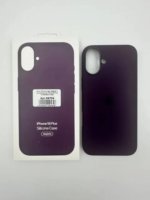 Чехол Silicone Case MagSafe с анимацией для iPhone16 Plus СЛИВОВЫЙ (№7), для iPhone 16 Plus, арт. 09704