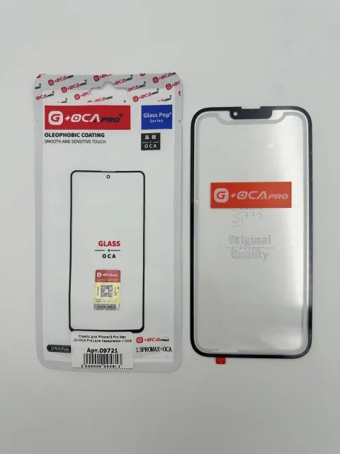 Стекло для iPhone13 Pro Max (G+OCA Pro) для переклейки + ОСА, для iPhone 13 Pro Max, арт. 09721