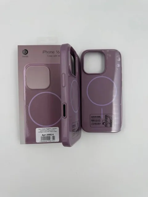 Чехол Beats MagSafe с Camera Control для iPhone16 Pro БЛЕДНО-ФИОЛЕТОВЫЙ (№4), для iPhone16 Pro, арт. 09814