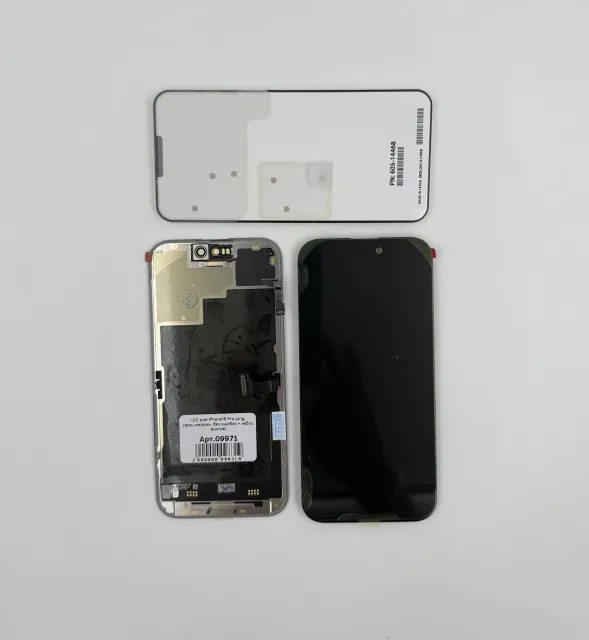 LCD для iPhone15 Pro (orig, офиц.магазин, без ошибки + набор винтов) 120Гц, для iPhone 15 Pro, арт. 09971