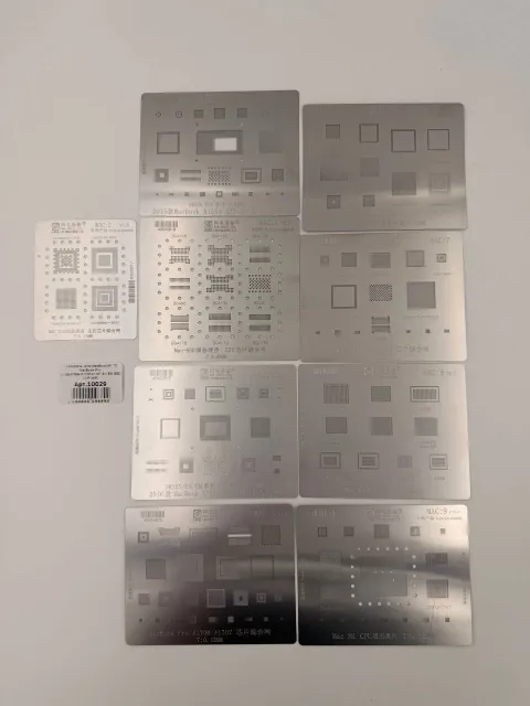 Трафареты для MacBook M1 T2 MacBook Pro A2159/A1534/A1706/A1707 EN EM SSD DDR WiFi, для MacBook, арт. 10029