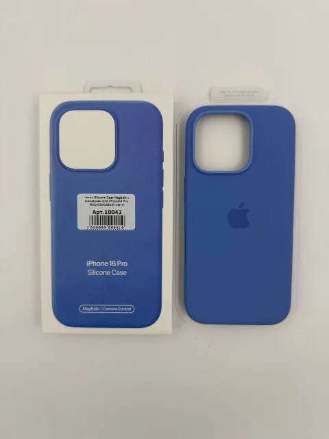 Чехол Silicone Case MagSafe с анимацией для iPhone16 Pro ВАСИЛЬКОВЫЙ (№1), для iPhone 16 Pro, арт. 10042