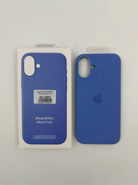 Чехол Silicone Case MagSafe с анимацией для iPhone16 Plus ВАСИЛЬКОВЫЙ (№1), для iPhone 16 Plus, арт. 10045