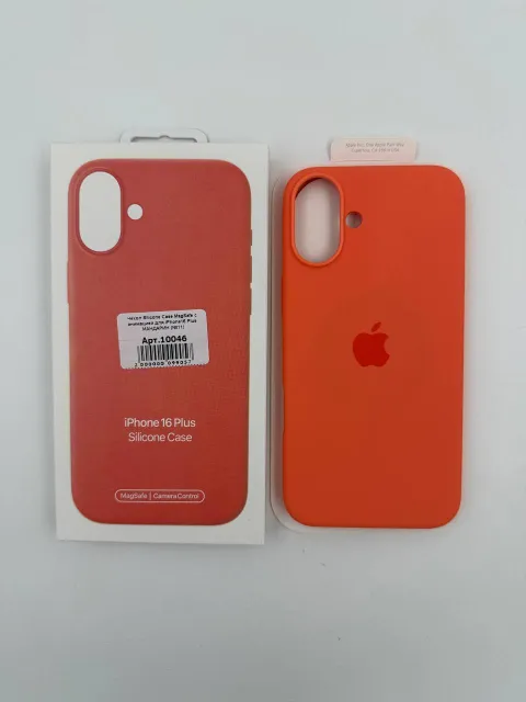 Чехол Silicone Case MagSafe с анимацией для iPhone16 Plus МАНДАРИН (№4), для iPhone 16 Plus, арт. 10046